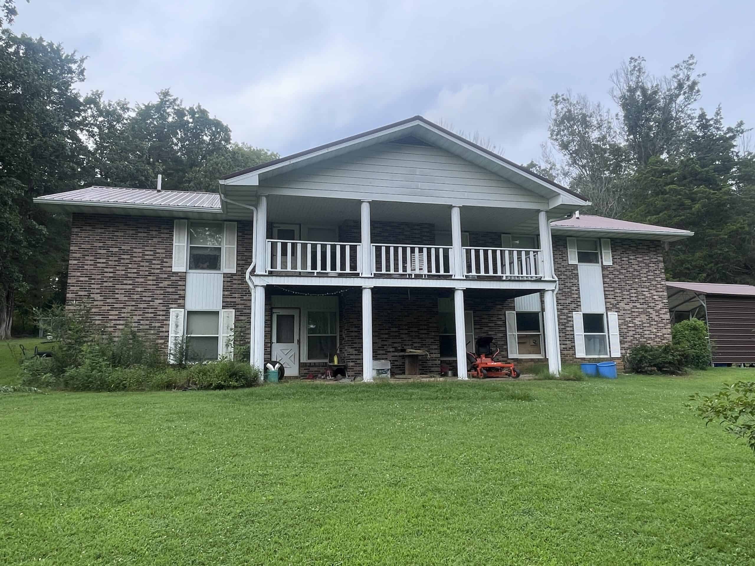 Beautiful Custom Built Brick Home w/ Walk-out Basement, Shop, Barn & 141 Acres (Cropland & Hunting Land) in 3 Tracts