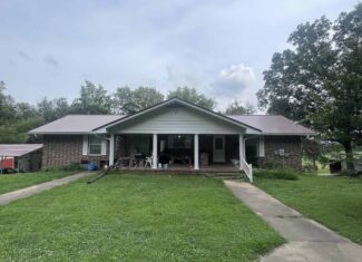 Beautiful Custom Built Brick Home w/ Walk-out Basement, Shop, Barn & 141 Acres (Cropland & Hunting Land) in 3 Tracts