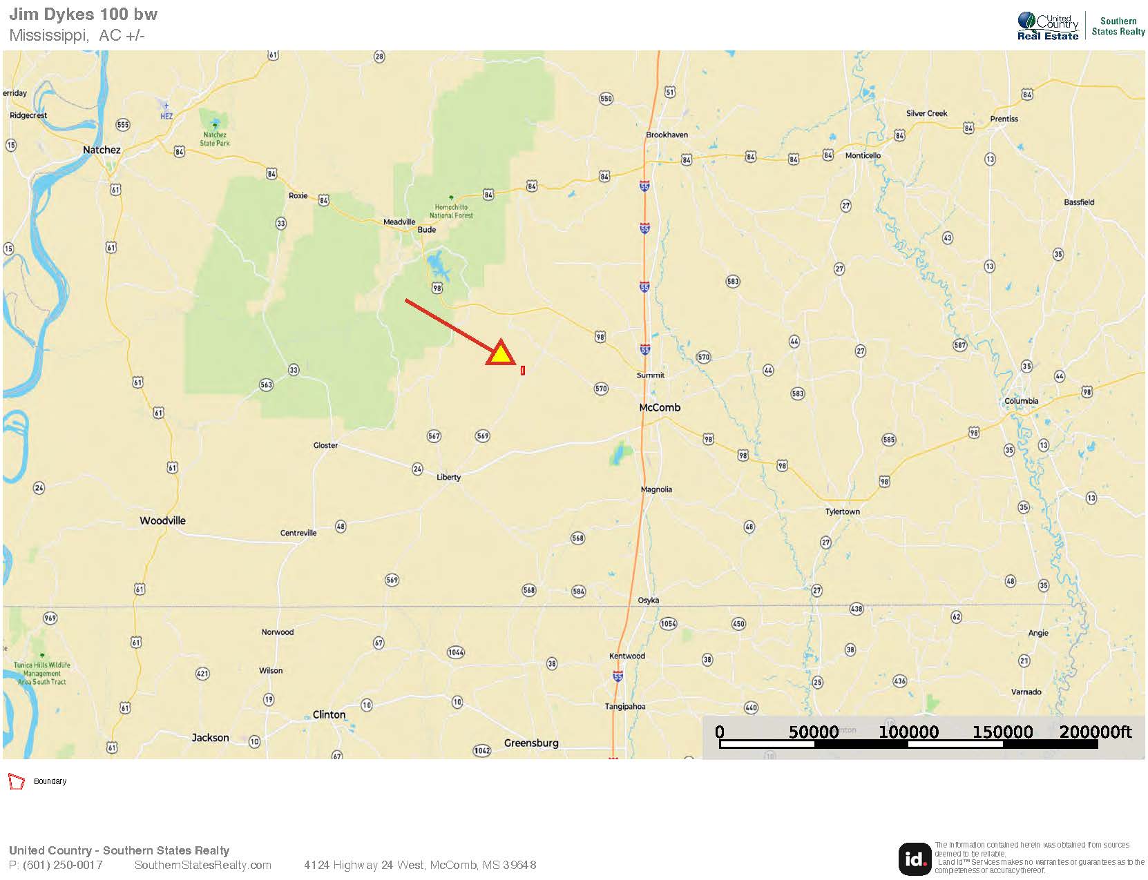 Smithdale MS 100+- Acres For Sale