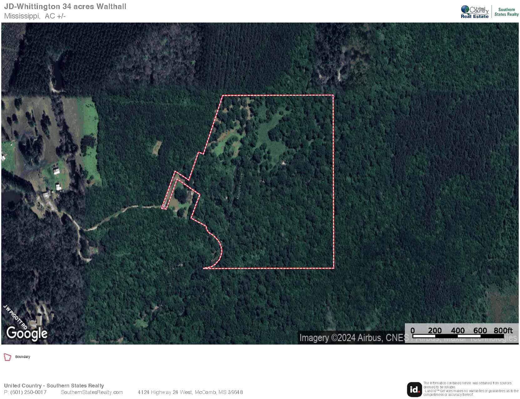34 Acres Waterfront Property South Mississippi with Cabin