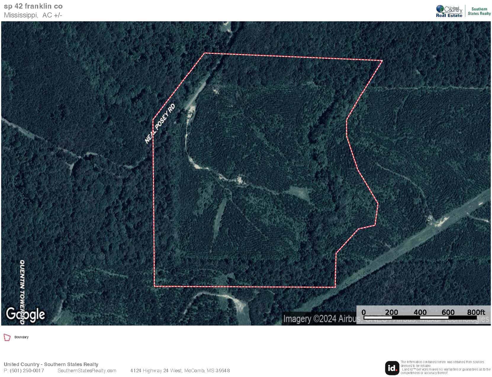 Franklin County Land Adjoining Homochitto National Forest