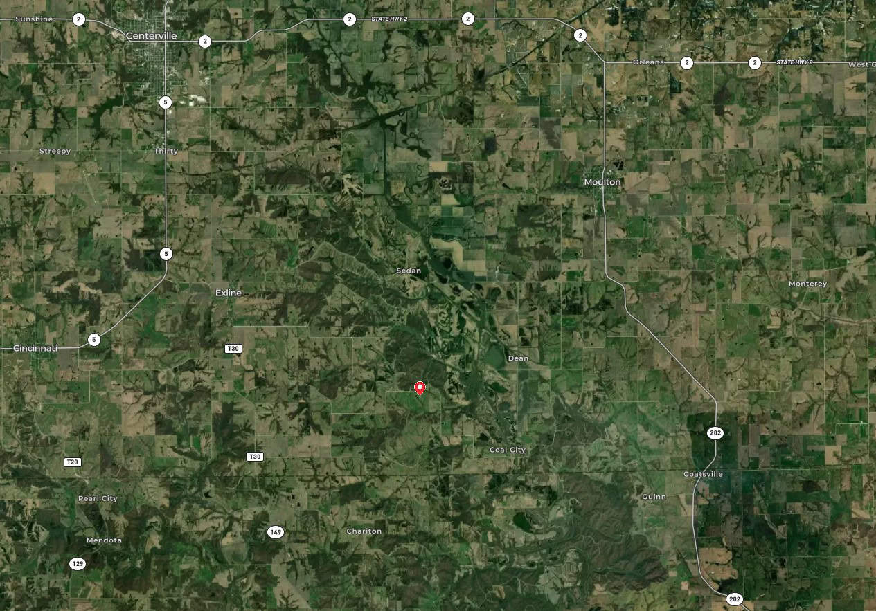 Appanoose County Wooded Recreational Property