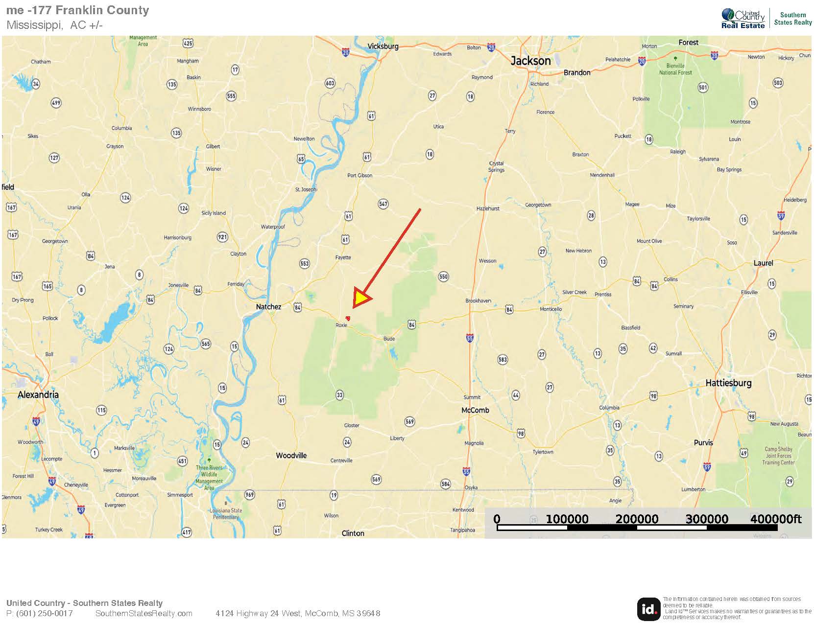 175 Acres Hunting and Timberland for Sale Franklin Co. MS