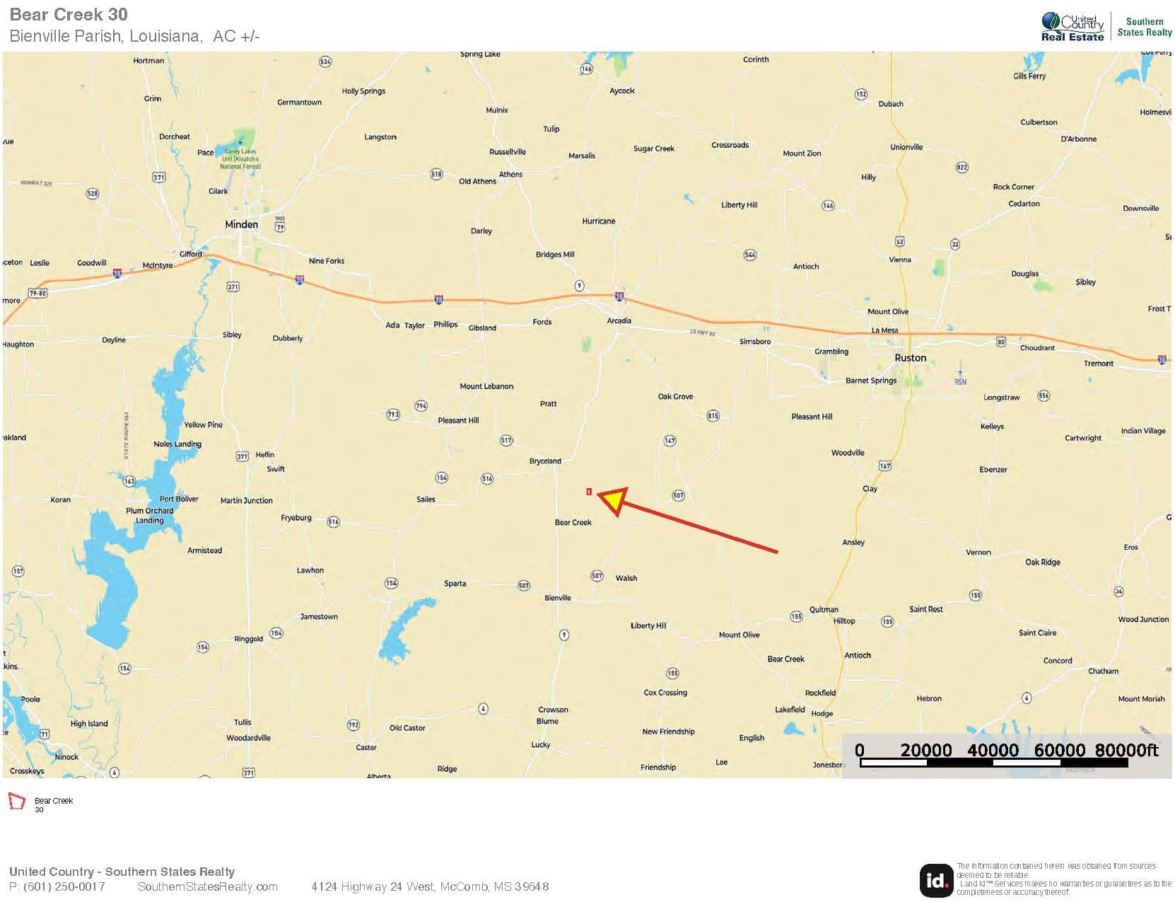30+/- Acres for Sale Bienville, LA