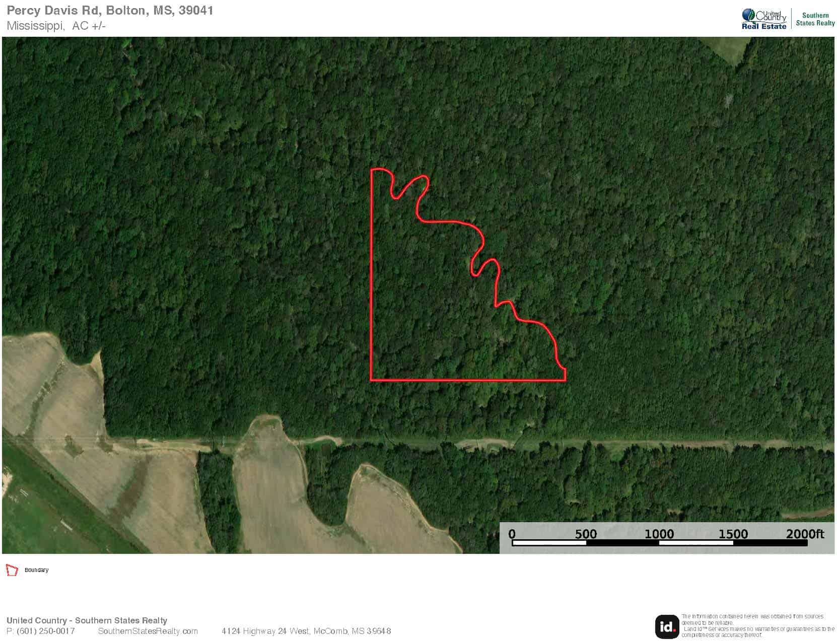 Great Hunting Tract in Bolton, MS for Sale