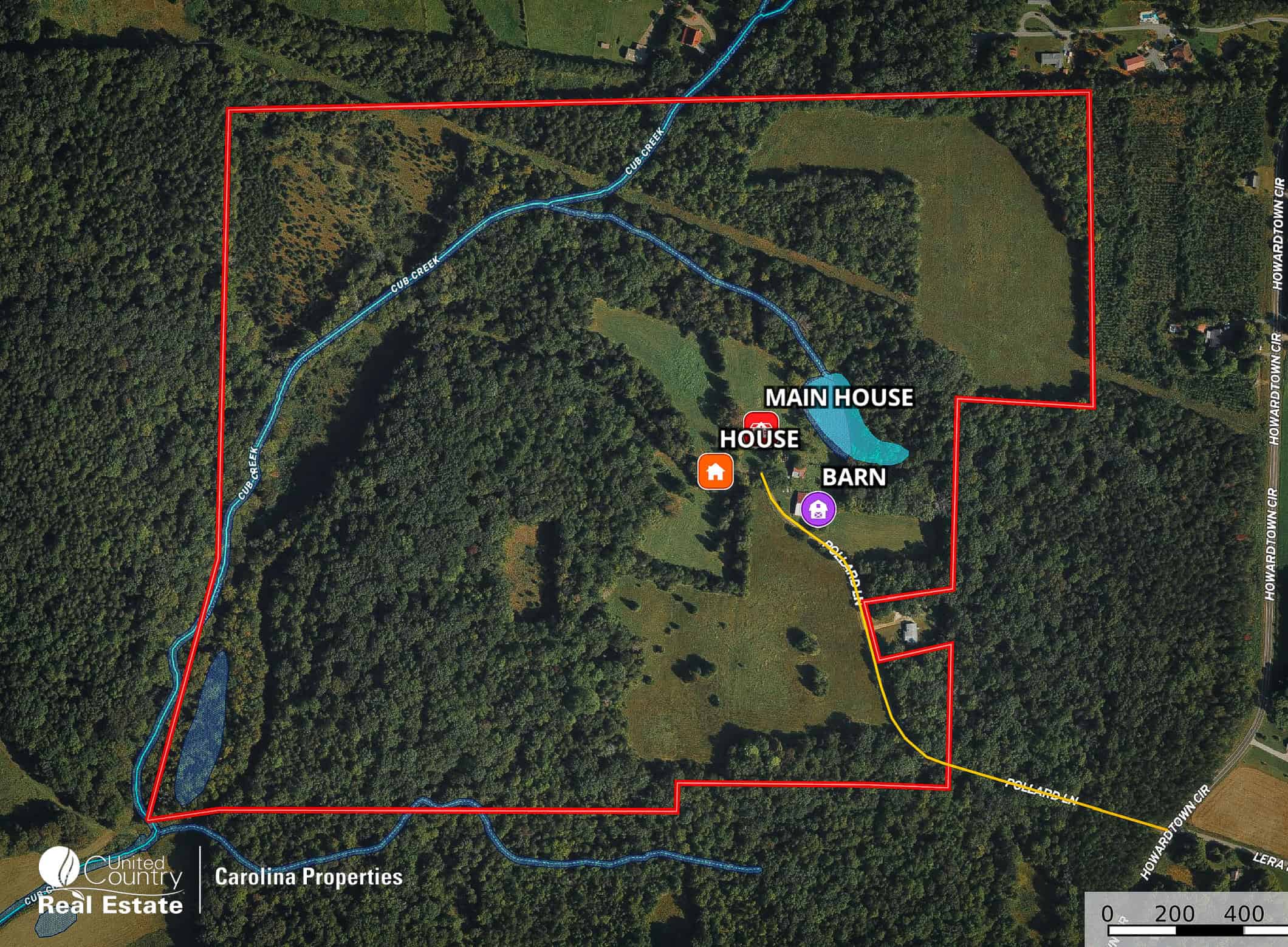 Pollard Family Farm with House and Land in Davie County NC