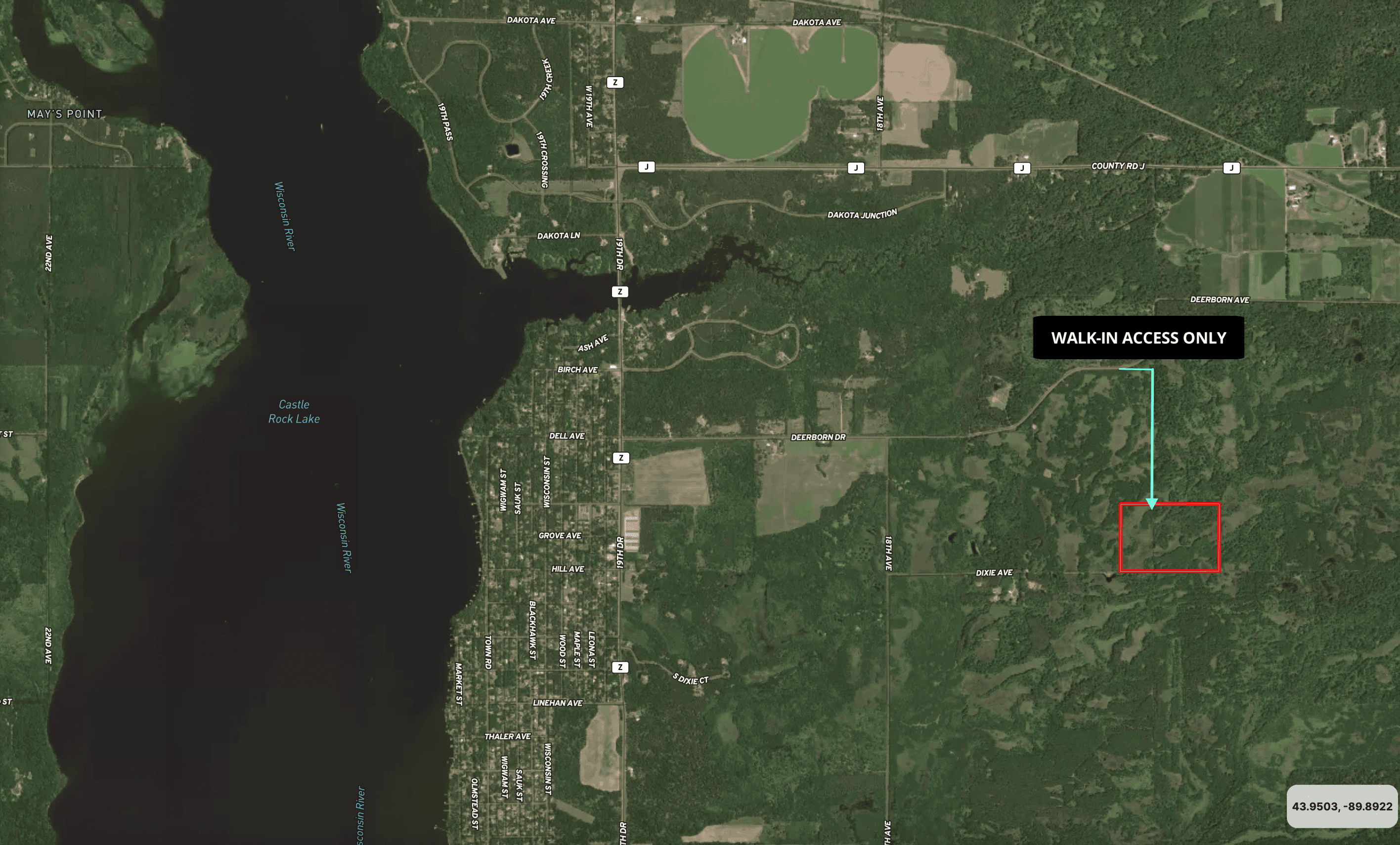 Hunting Land for Sale in South Central Wisconsin