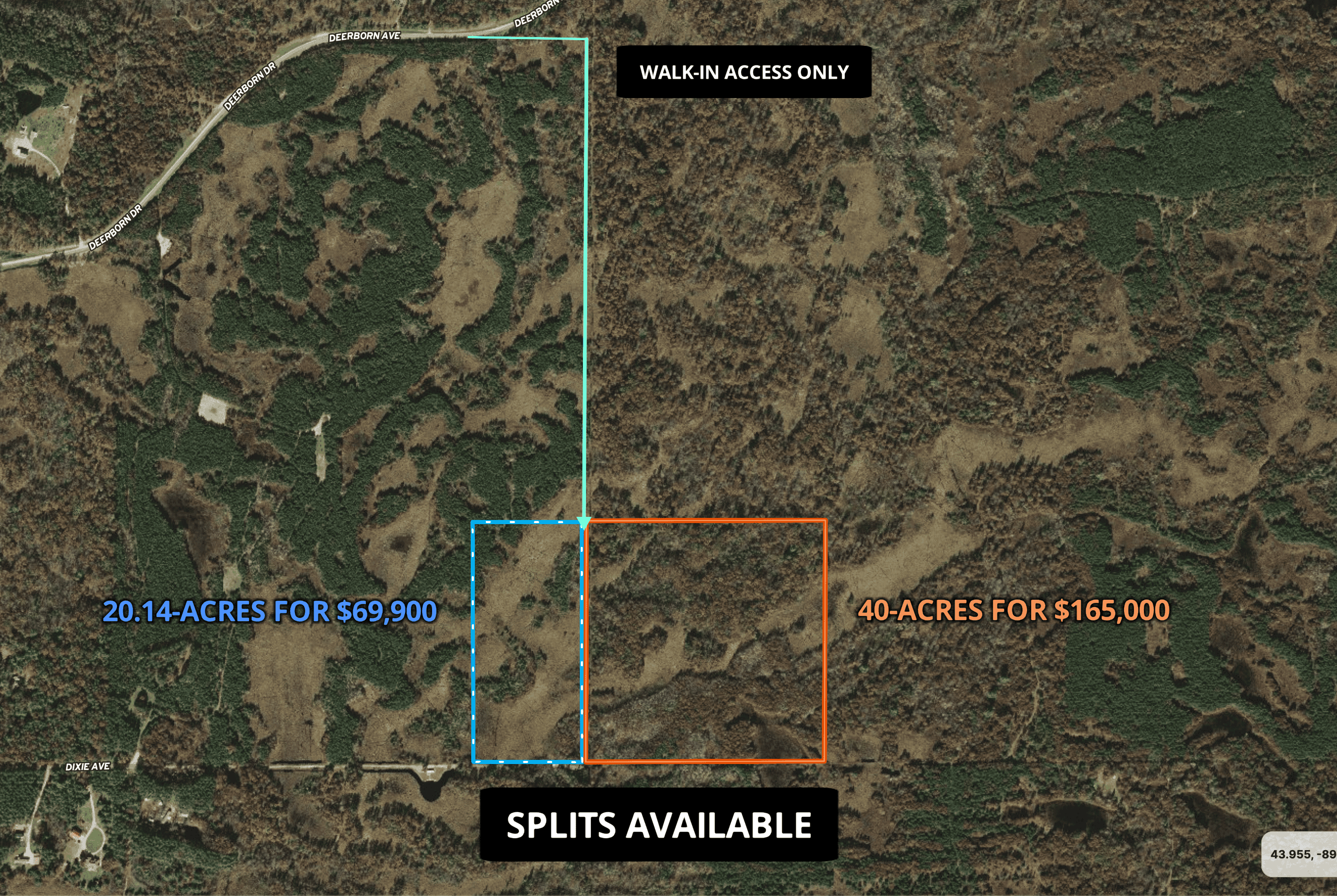 Hunting Land for Sale in South Central Wisconsin