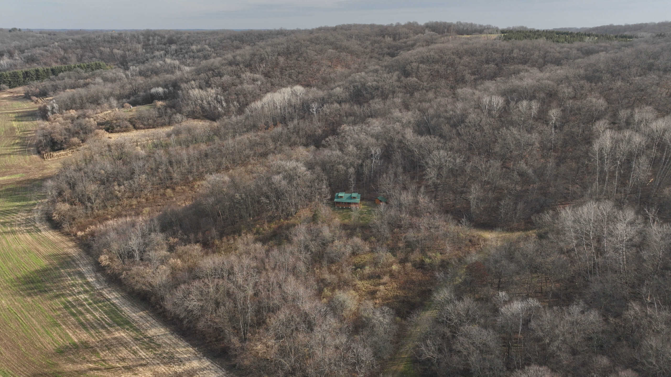 Premium Hunting Land with Cabin for sale in Southwest Wisconsin