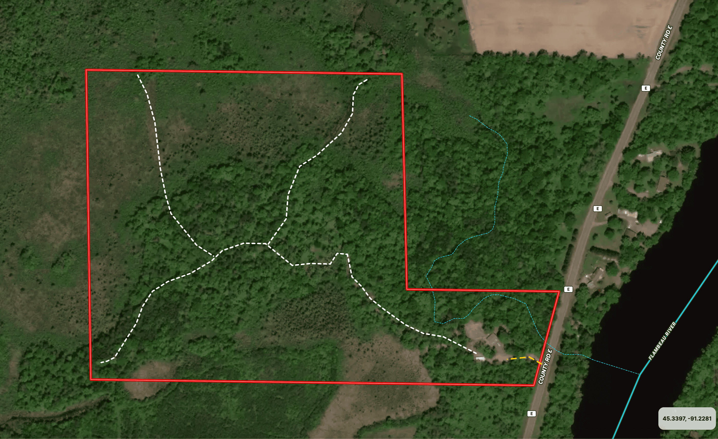 North Woods Hunting Camp for Sale in Rusk County, WI