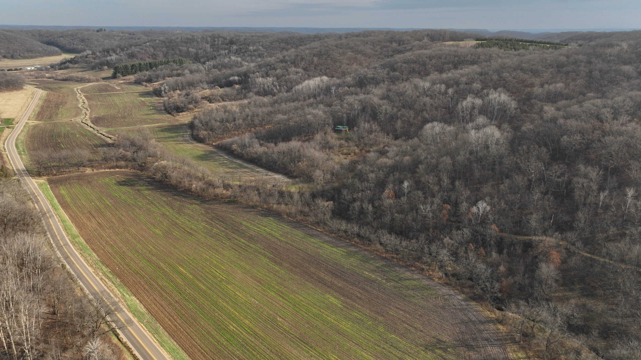 Premium Hunting Land with Cabin for sale in Southwest Wisconsin
