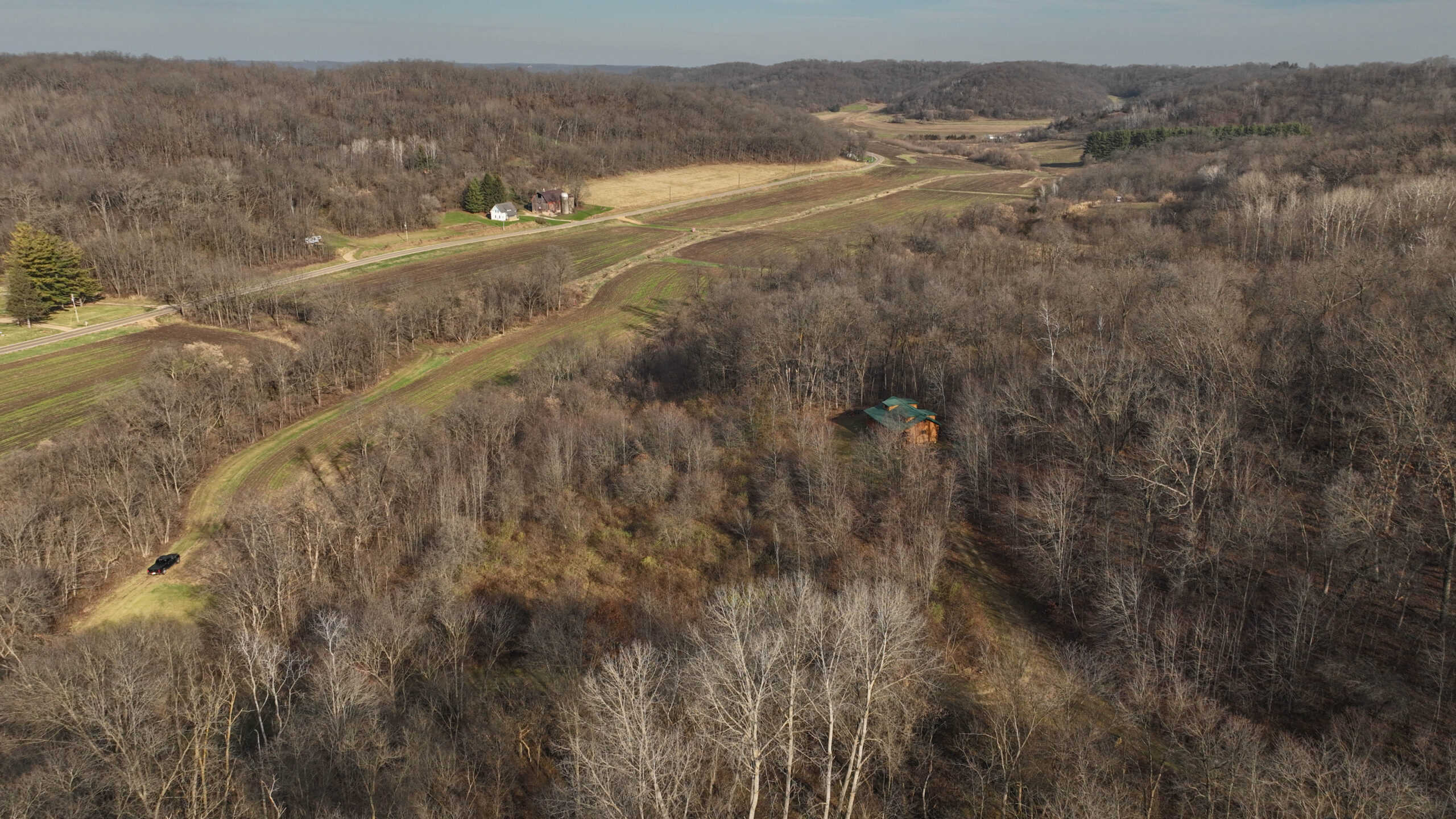 Premium Hunting Land with Cabin for sale in Southwest Wisconsin