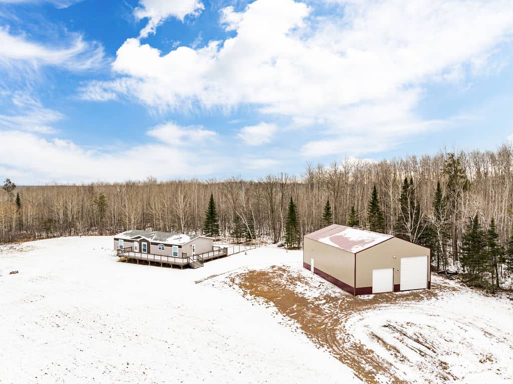 Home on 70 Acres w/ Pole Building For Sale in Finlayson MN