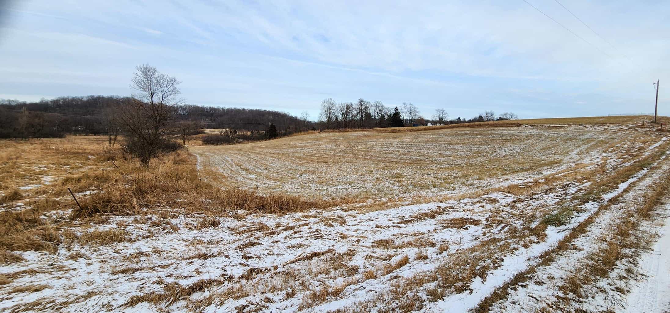 Land for sale with stream, crop ground, hunting, possible build site in WI