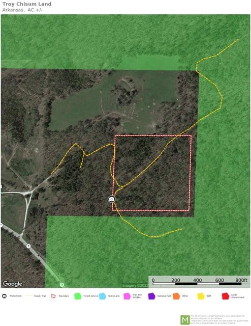Hunting Property For Sale Bordering Ozark National Forest on 2 Sides Buffalo River Region Ozark Mountains