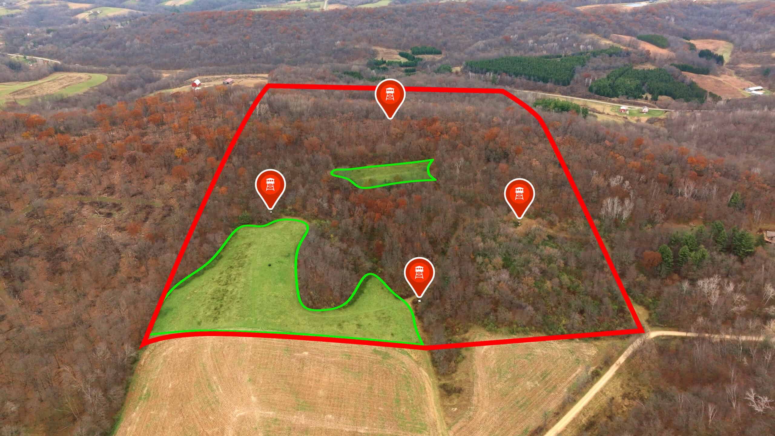 79+/- Acres in Sauk County WI with Cabin