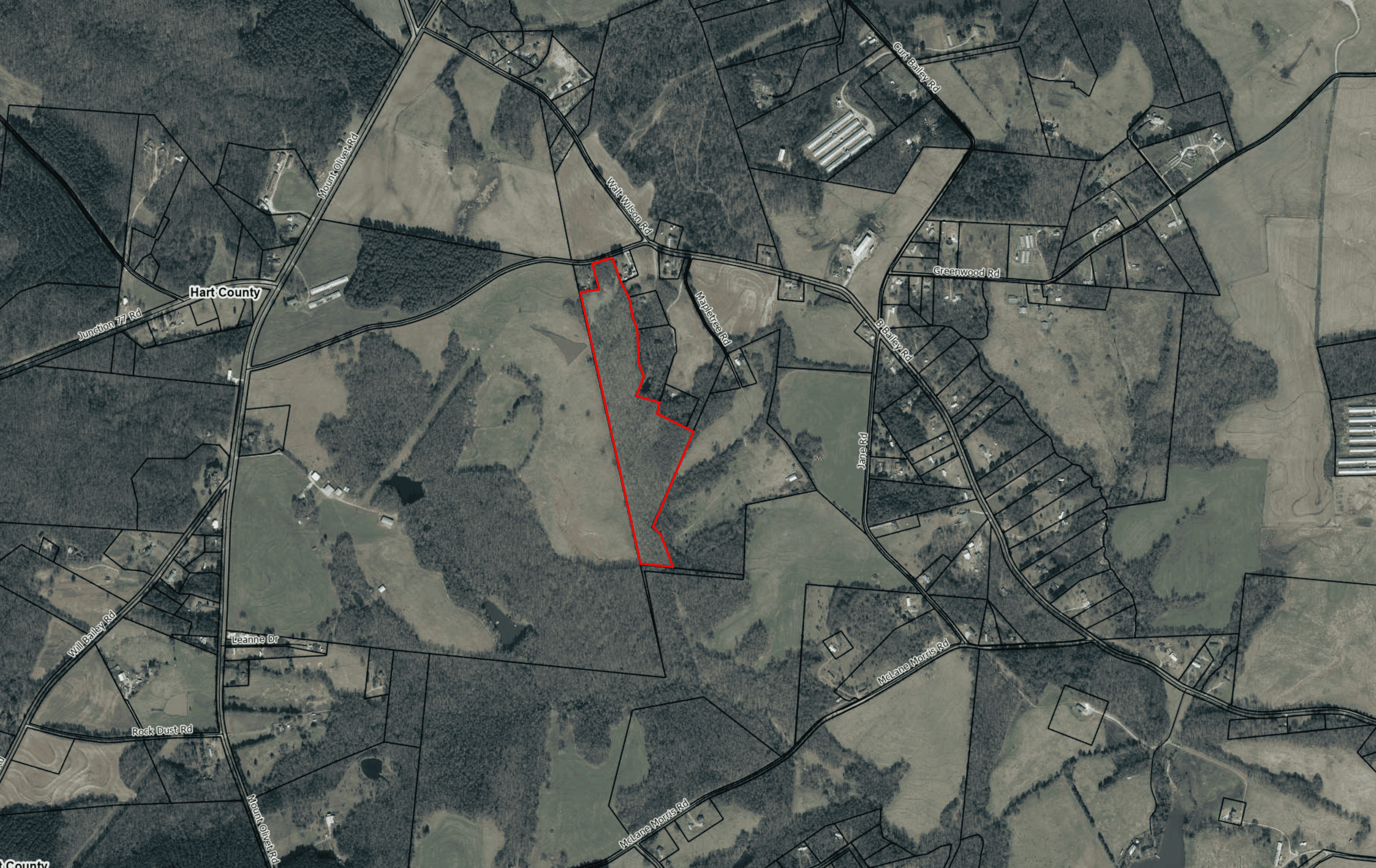 24 acres of beautiful hardwoods close to Lake Hartwell