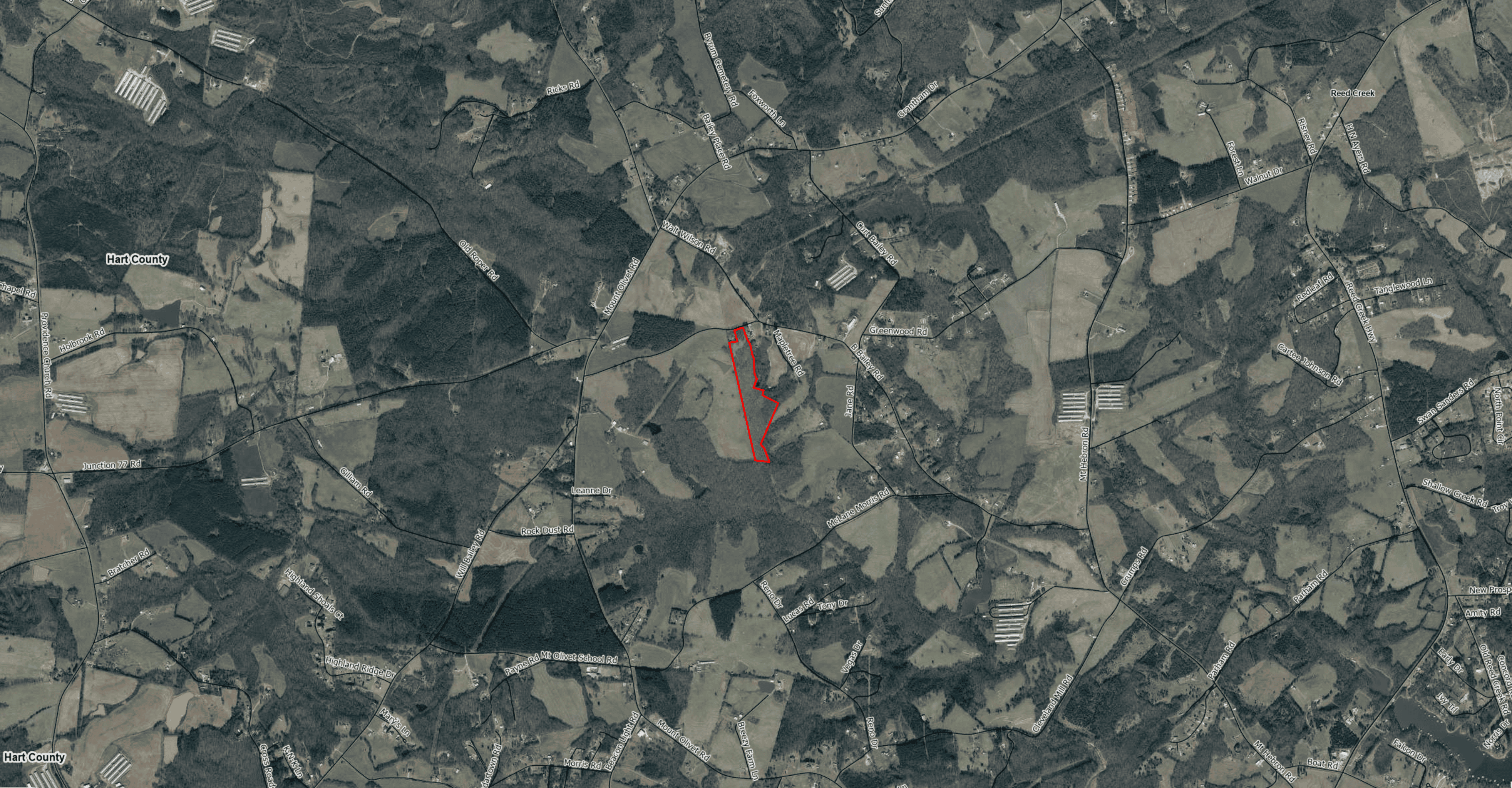 24 acres of beautiful hardwoods close to Lake Hartwell