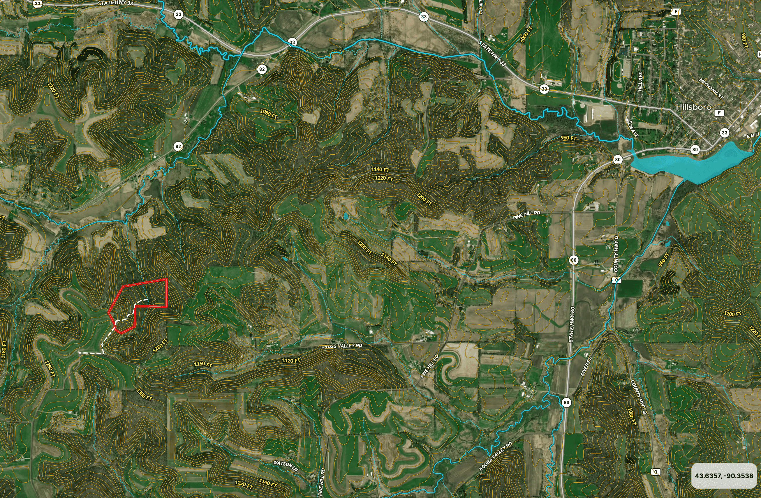 Ridgetop Hunting Land for sale in Vernon County, Wisconsin
