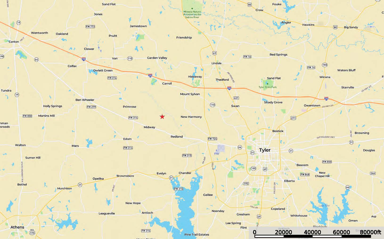 East Texas Hunting & Ranch Land for Sale East of Dallas
