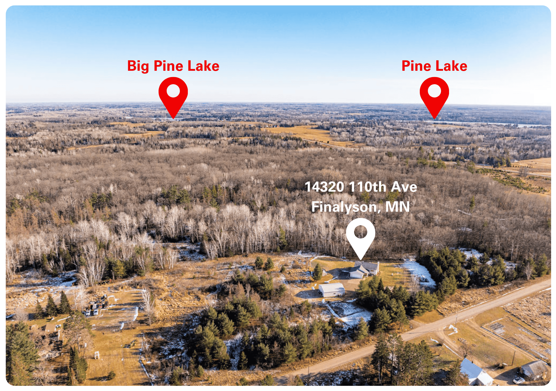 Country Home on 70 Wooded Acres For Sale in Finlayson MN