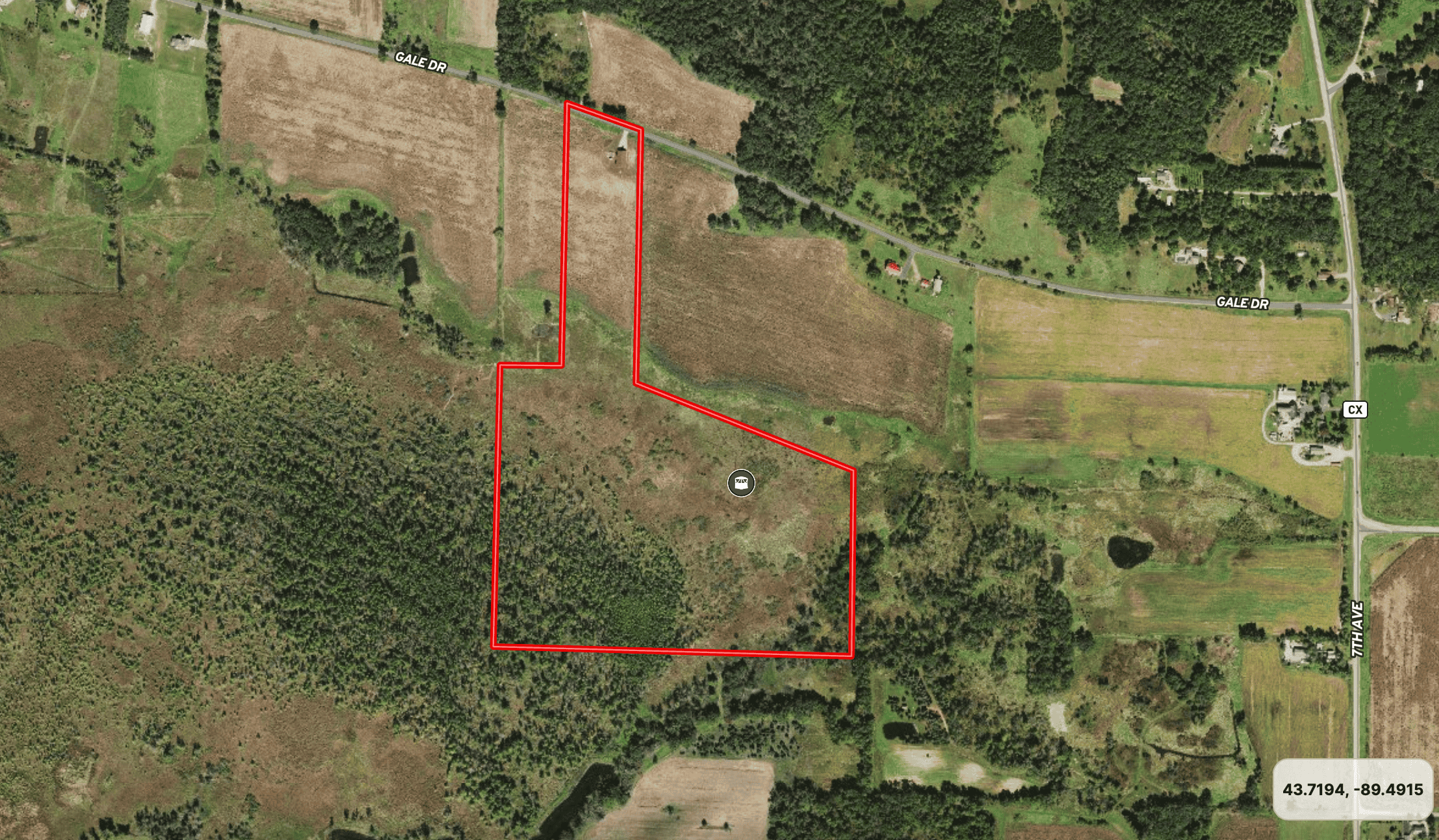 53 acre proven hunting property in Marquette County WI