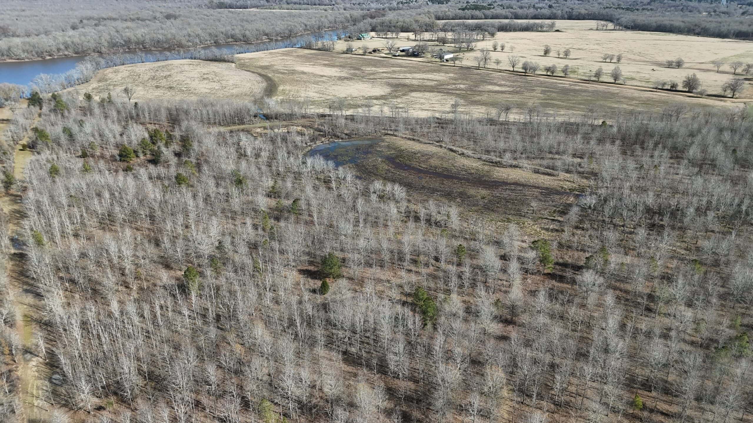 Duck and Deer Hunting Land with a Camp Spot for Sale