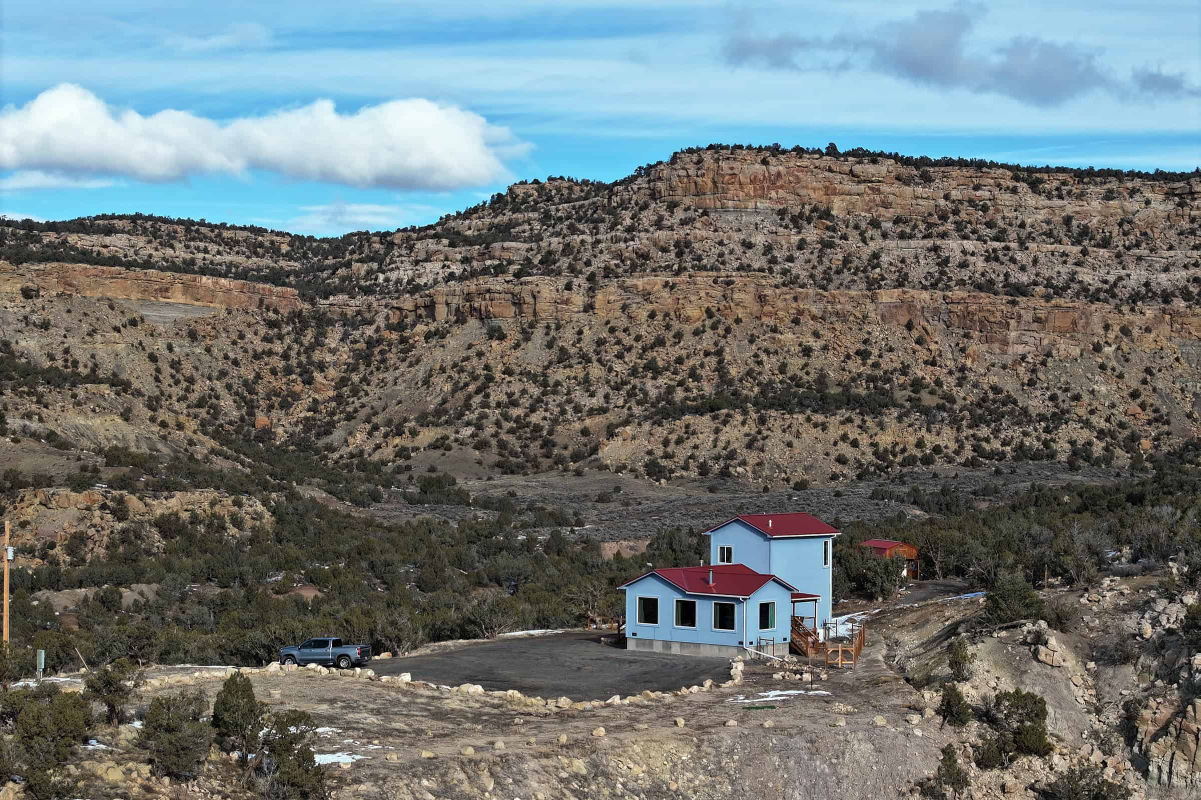 40 Acres surrounded by 3,000 Acres of BLM with Country Home in Mesa Colorado