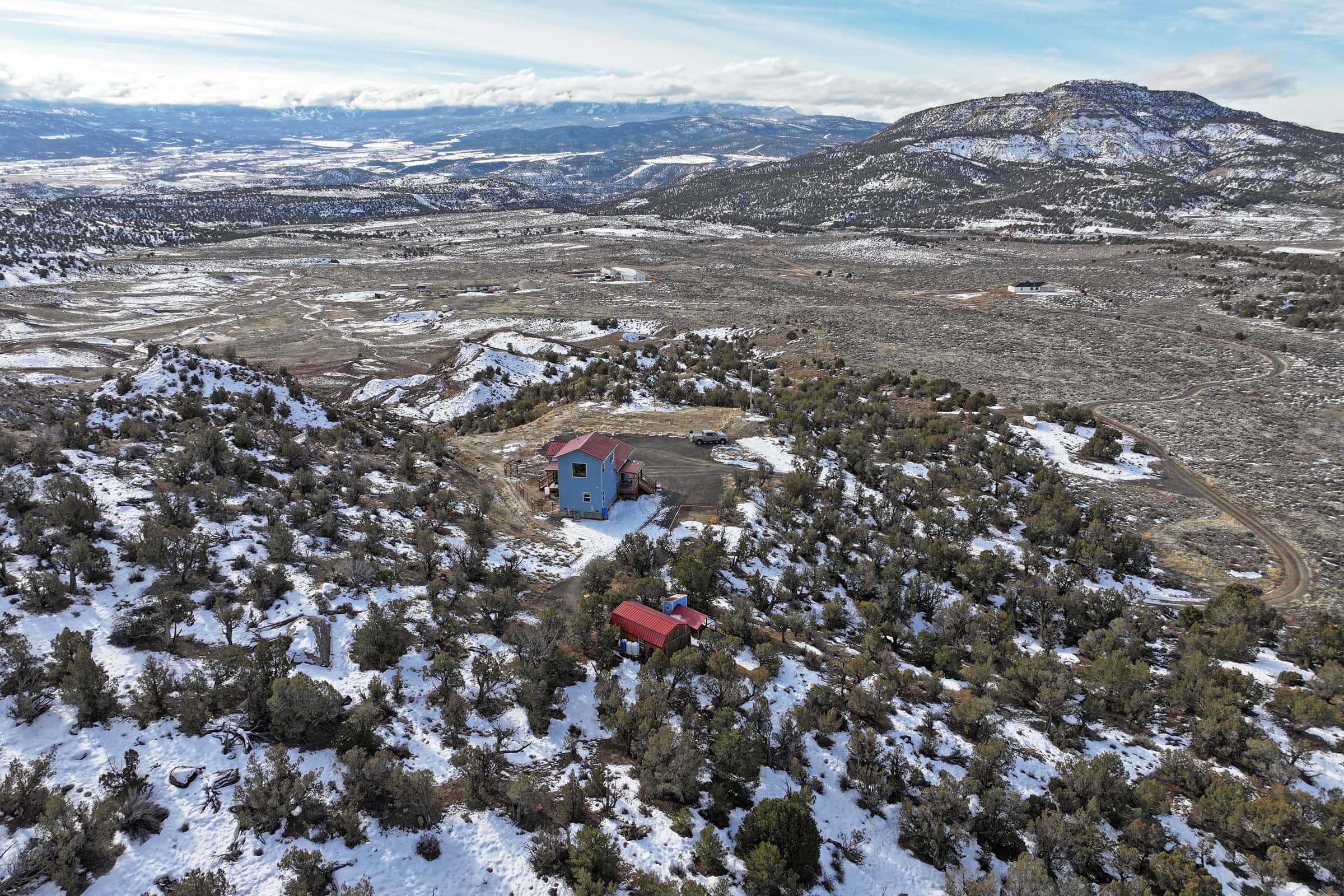 40 Acres surrounded by 3,000 Acres of BLM with Country Home in Mesa Colorado