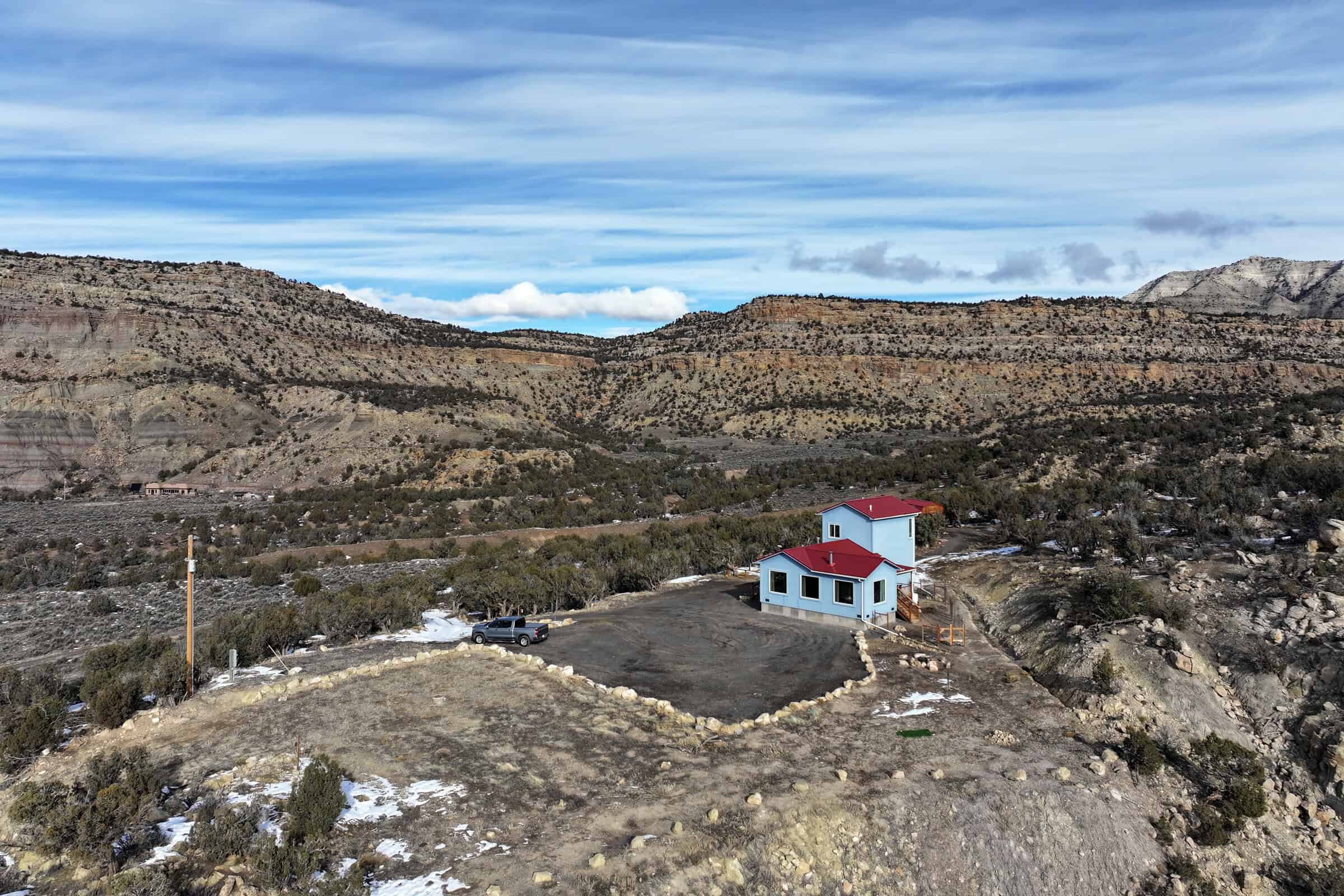 40 Acres surrounded by 3,000 Acres of BLM with Country Home in Mesa Colorado