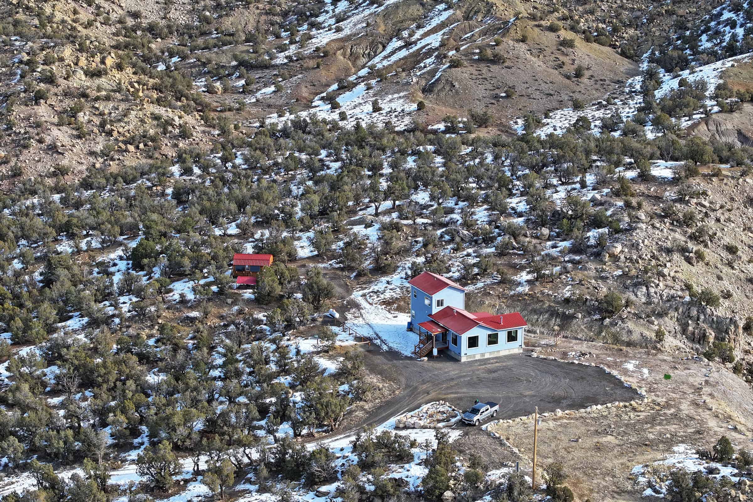 40 Acres surrounded by 3,000 Acres of BLM with Country Home in Mesa Colorado
