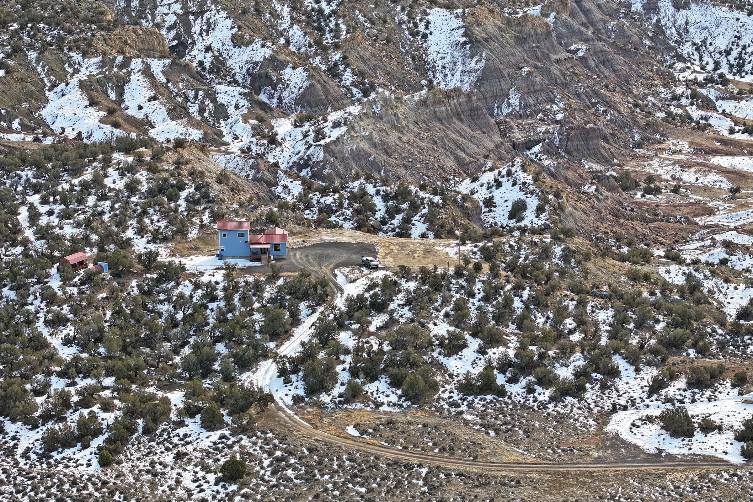 40 Acres surrounded by 3,000 Acres of BLM with Country Home in Mesa Colorado