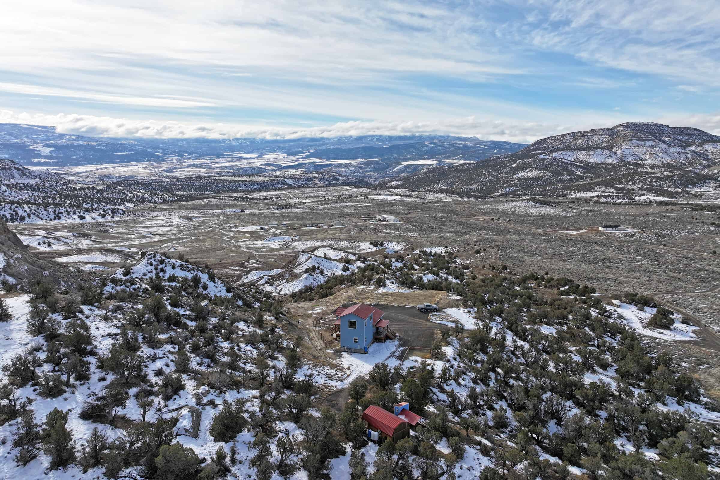 40 Acres surrounded by 3,000 Acres of BLM with Country Home in Mesa Colorado