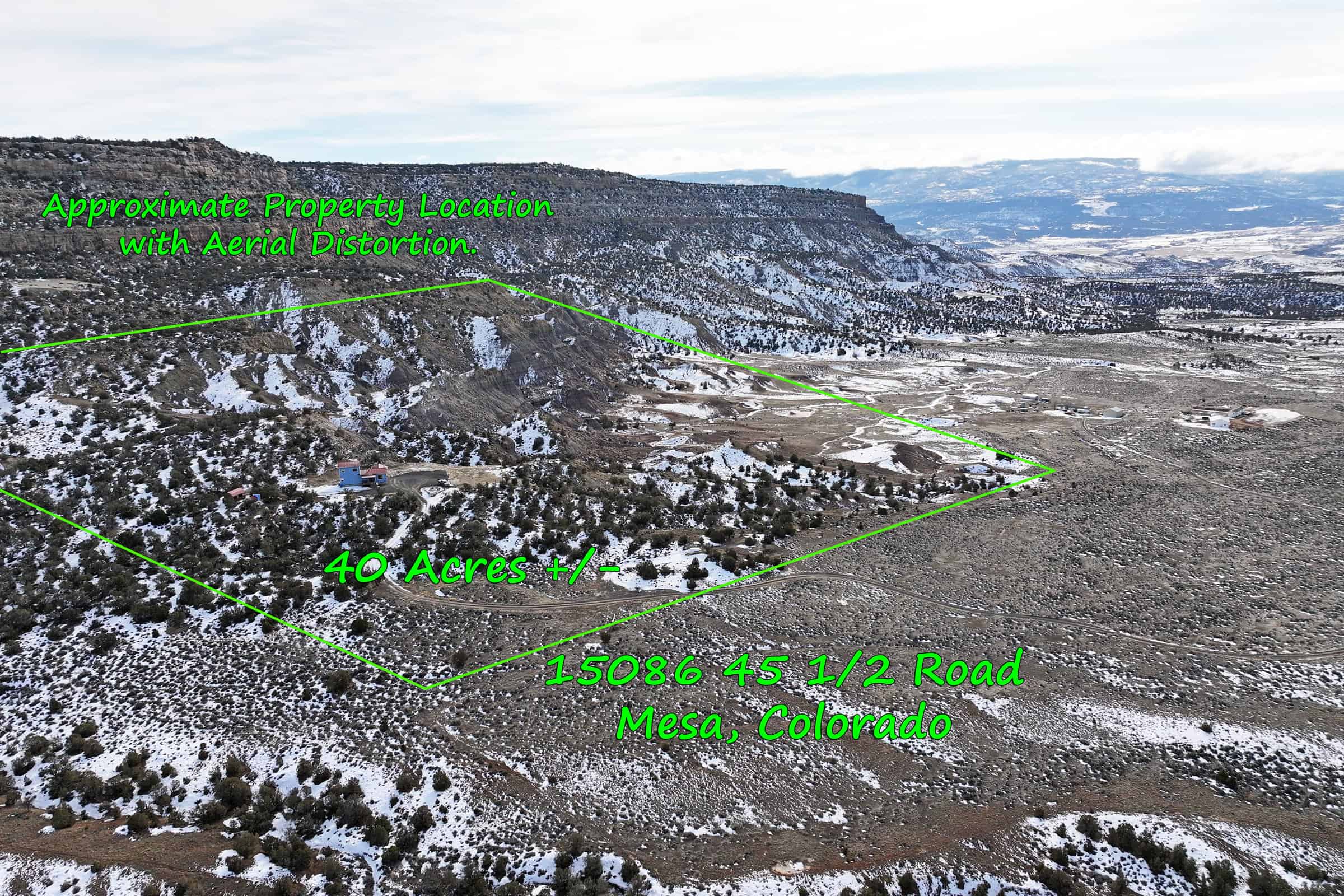 40 Acres surrounded by 3,000 Acres of BLM with Country Home in Mesa Colorado
