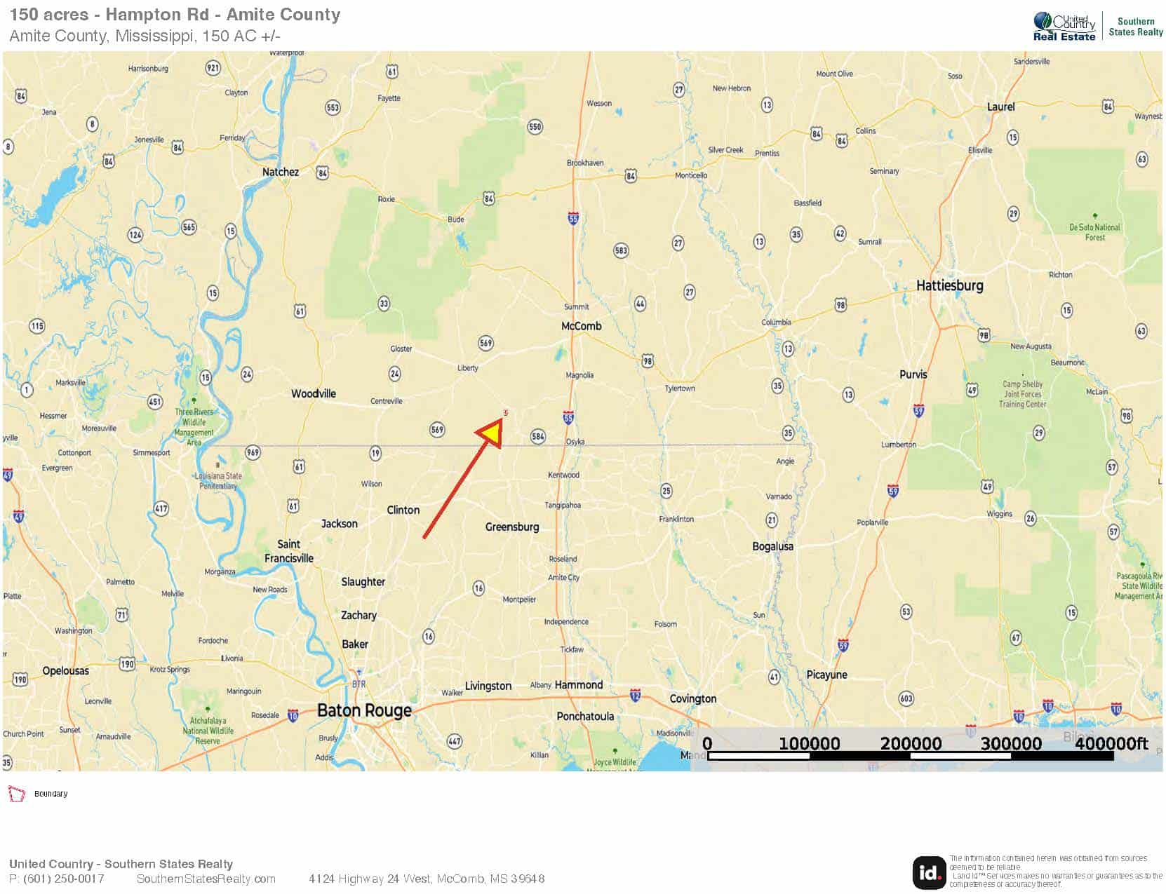 150 Acres For Sale Amite County – Will Divide