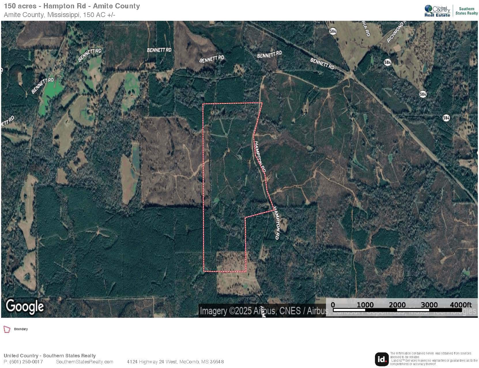 150 Acres For Sale Amite County – Will Divide
