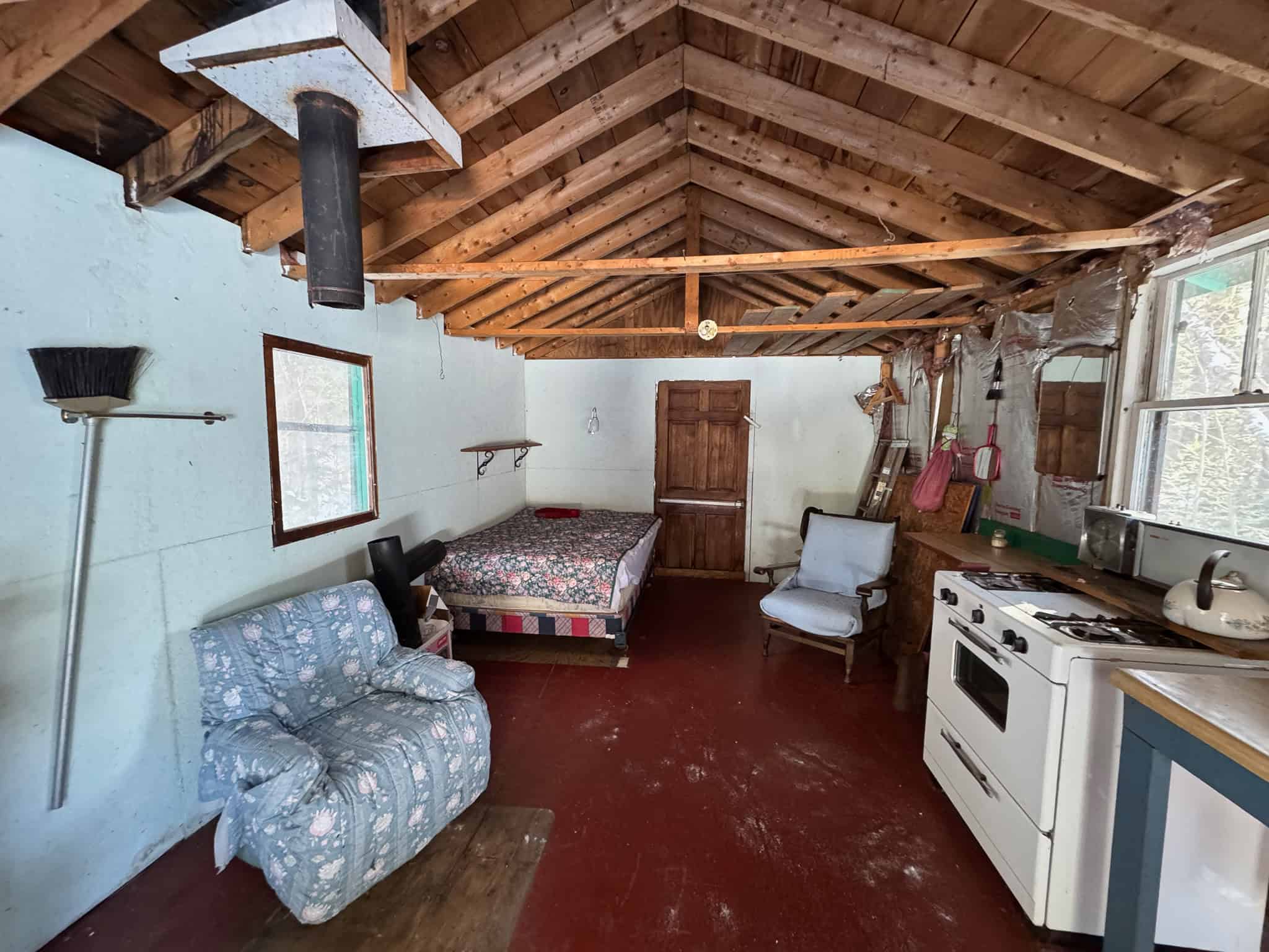 32 Acres with Off-Grid Cabin
