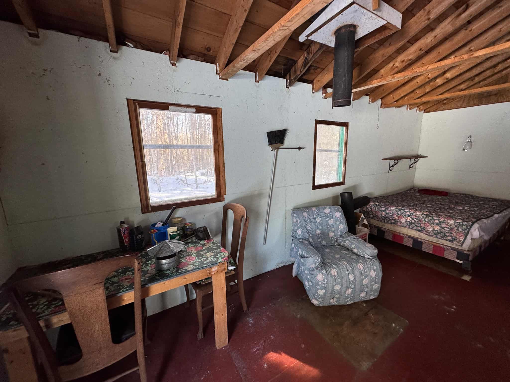 32 Acres with Off-Grid Cabin