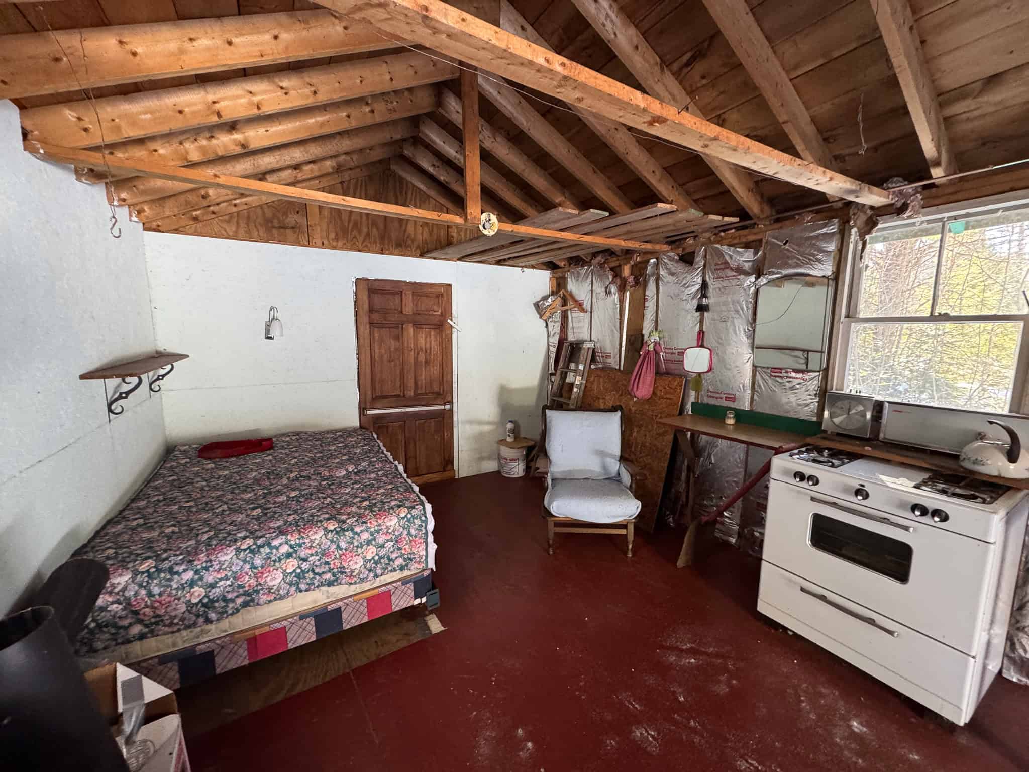 32 Acres with Off-Grid Cabin