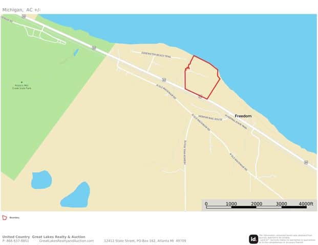 Spectacular Lake Huron Waterfront Property – 40 Acres Cheboygan MI