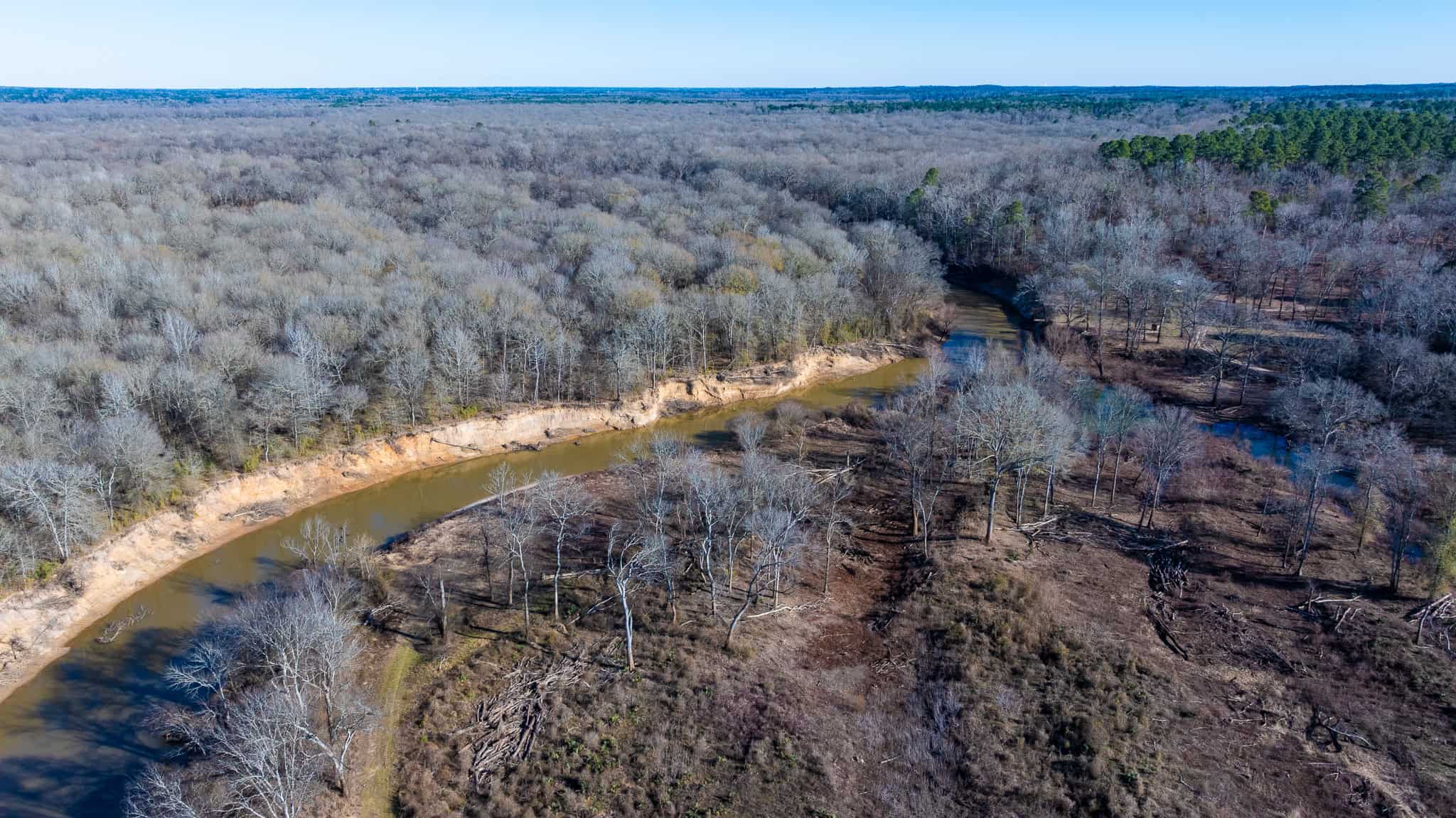 East Texas Hunting Land for sale Sabine River Frontage Gladewater TX