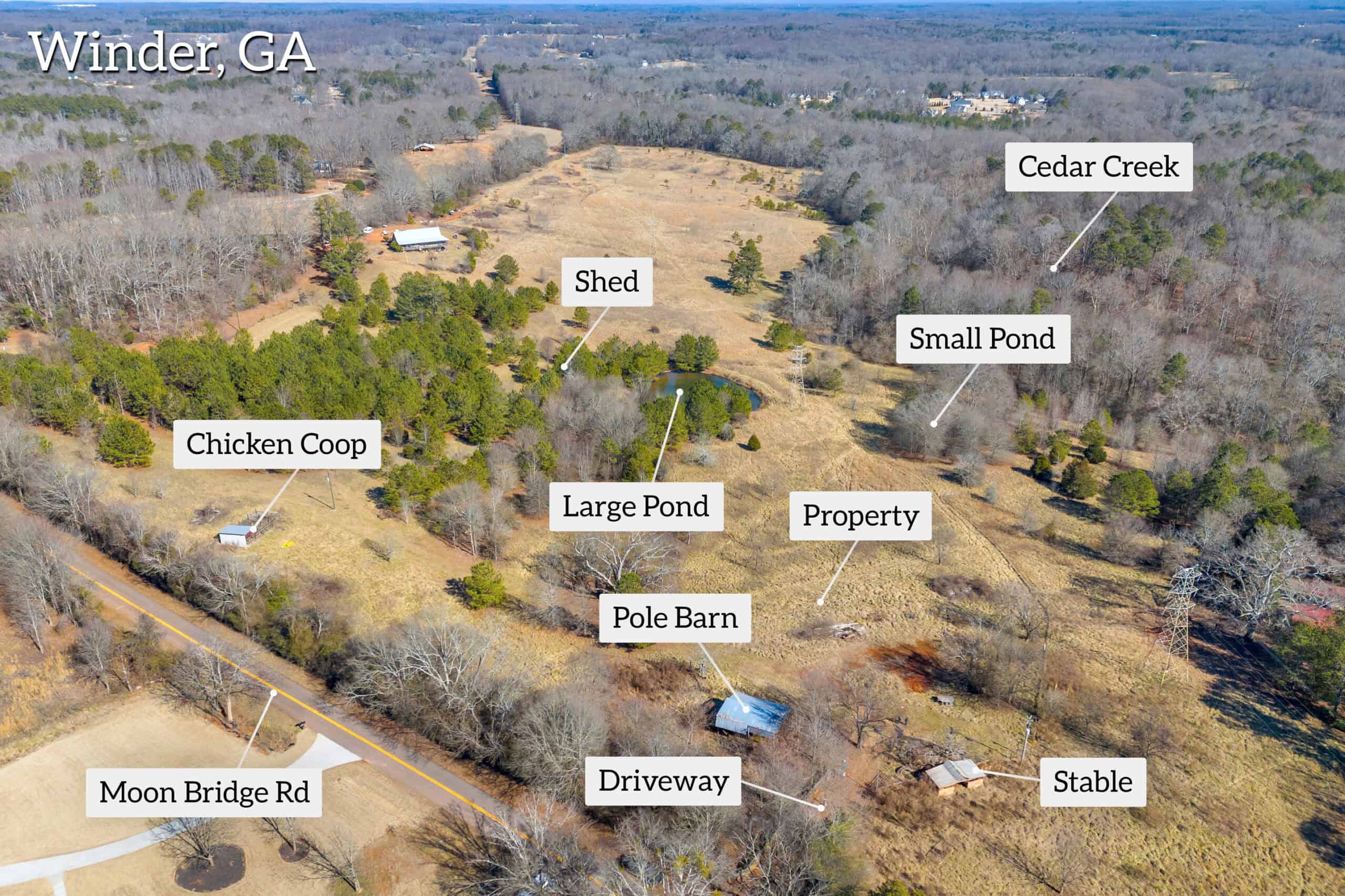 49+/- Acres of Beautiful Pasture with Two Ponds, Barn, and Creek Frontage.