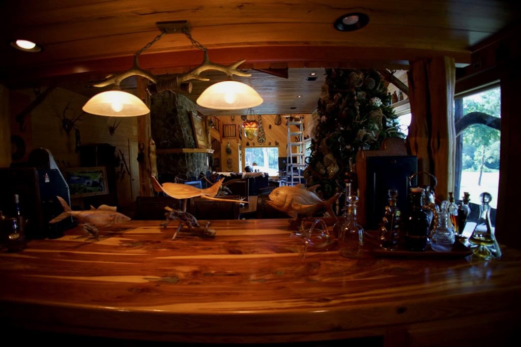 Hunting Lodge with Waterfall in Wilkinson County, MS
