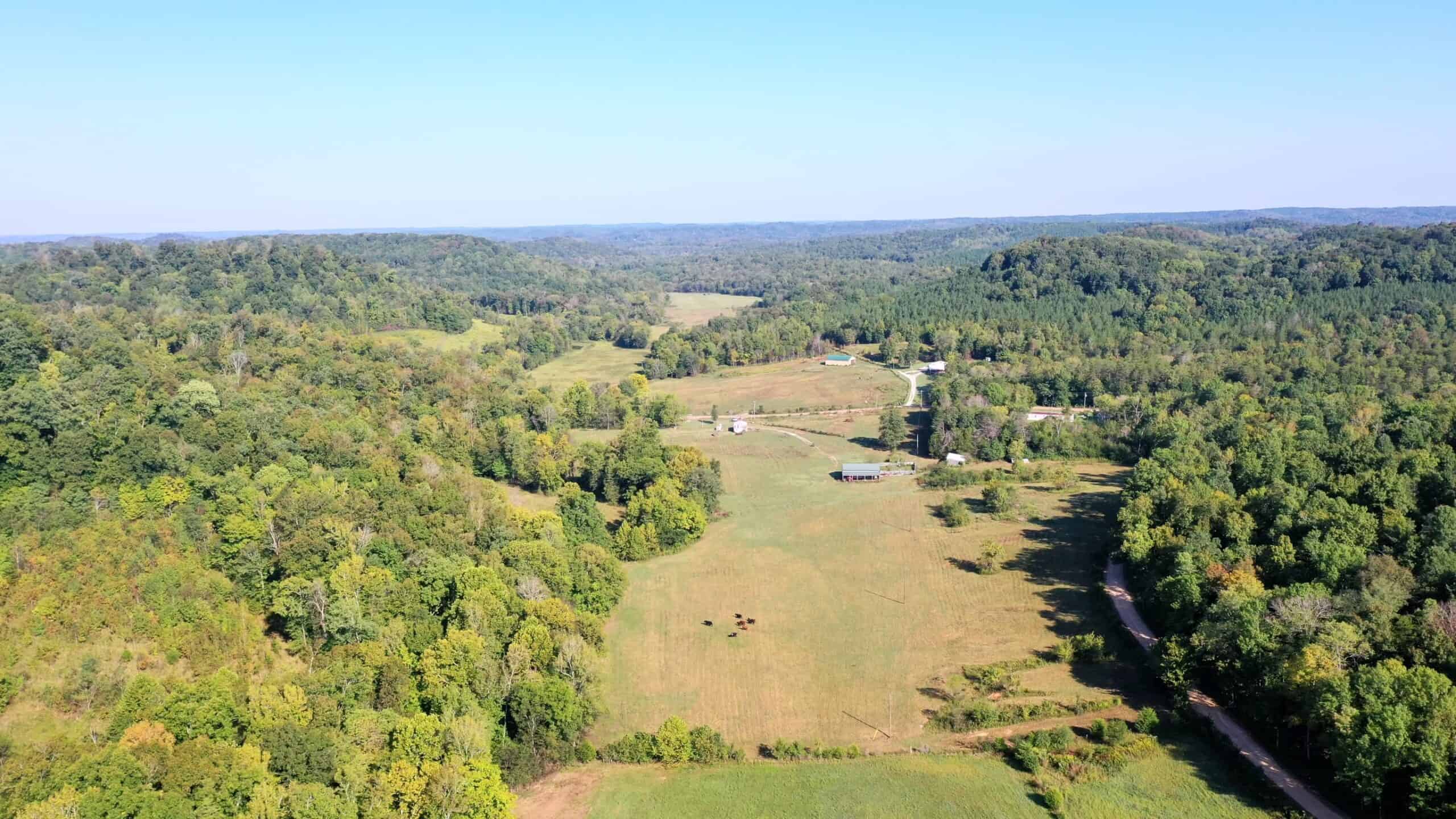 Tennessee Farm for Sale with Barn, Shop, Fencing, Septic, Creek, and Hunting