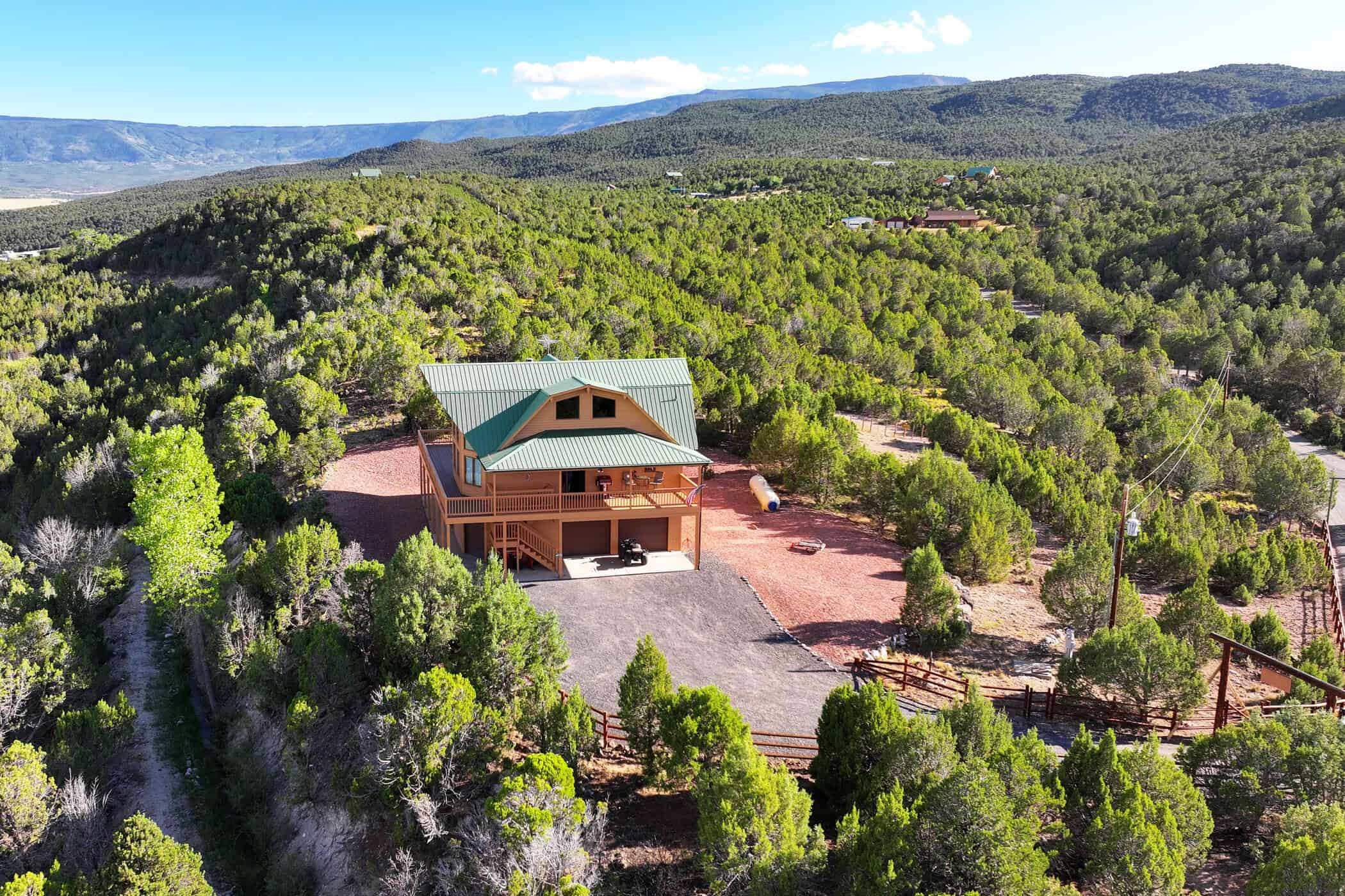 Mountain Home with Cabin on Acreage and Borders BLM For Sale in Colorado