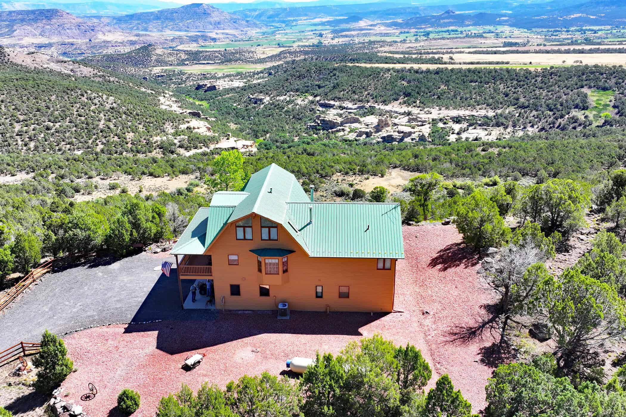 Mountain Home with Cabin on Acreage and Borders BLM For Sale in Colorado