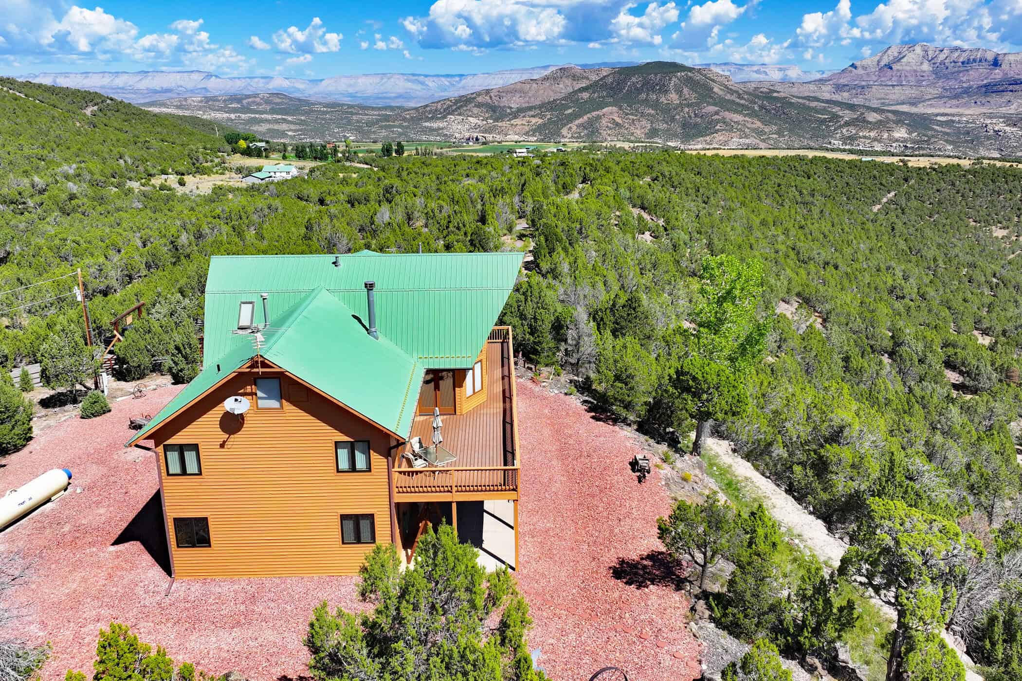 Mountain Home with Cabin on Acreage and Borders BLM For Sale in Colorado