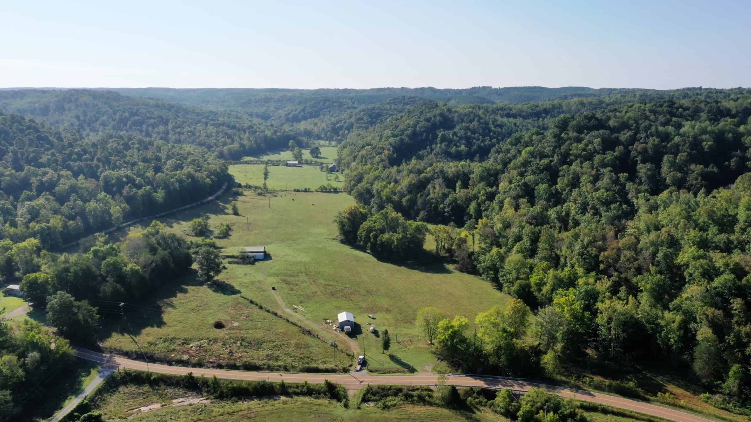 Tennessee Farm for Sale with Barn, Shop, Fencing, Septic, Creek, and Hunting