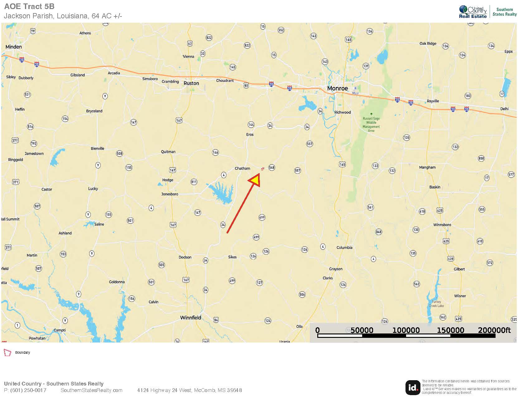 64 Acre Timberland Hunting Property Jackson Parish North LA