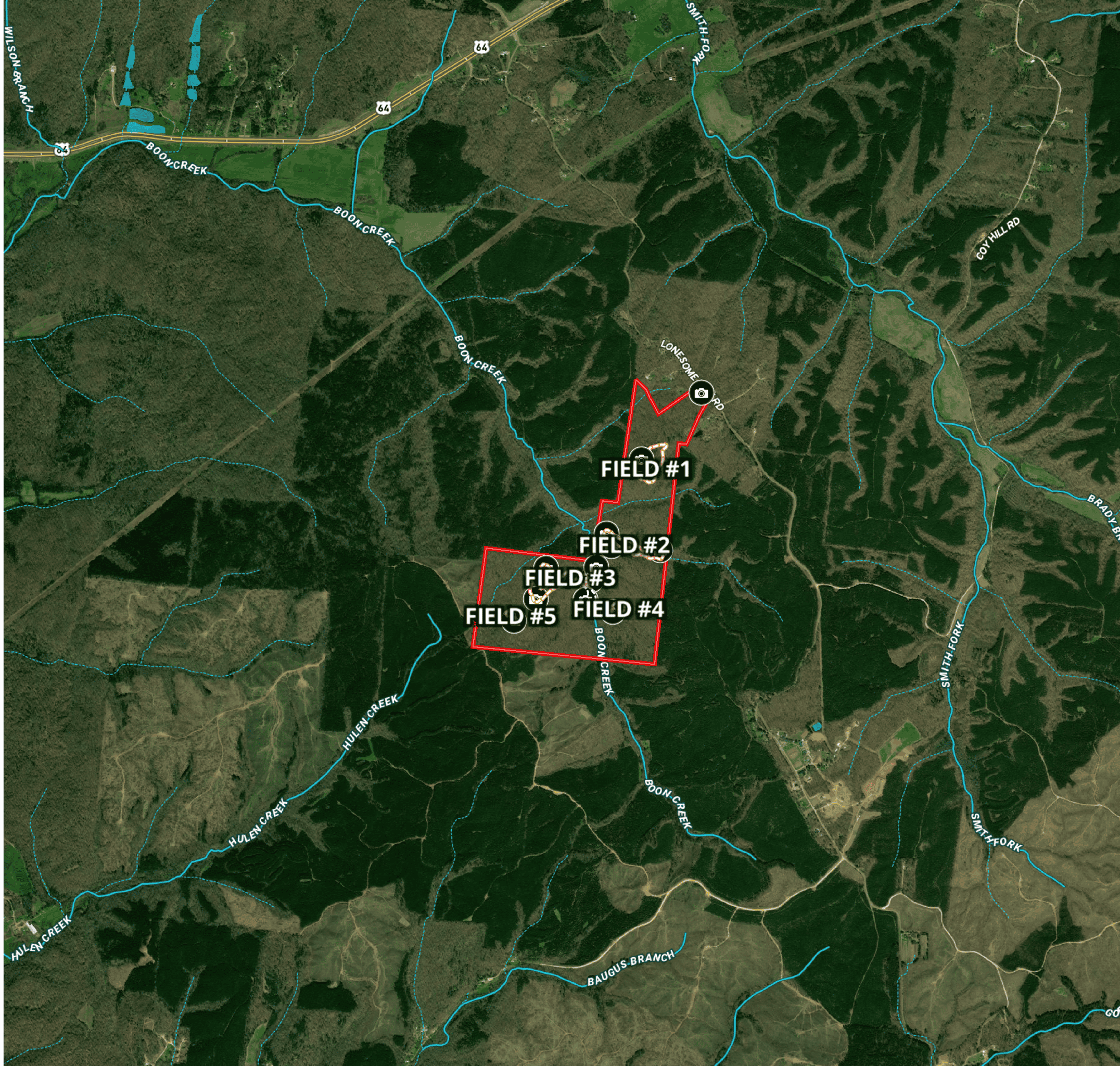 HUNTING PROPERTY FOR SALE IN TN, ROCK BOTTOM CREEKS & 5 FIELDS